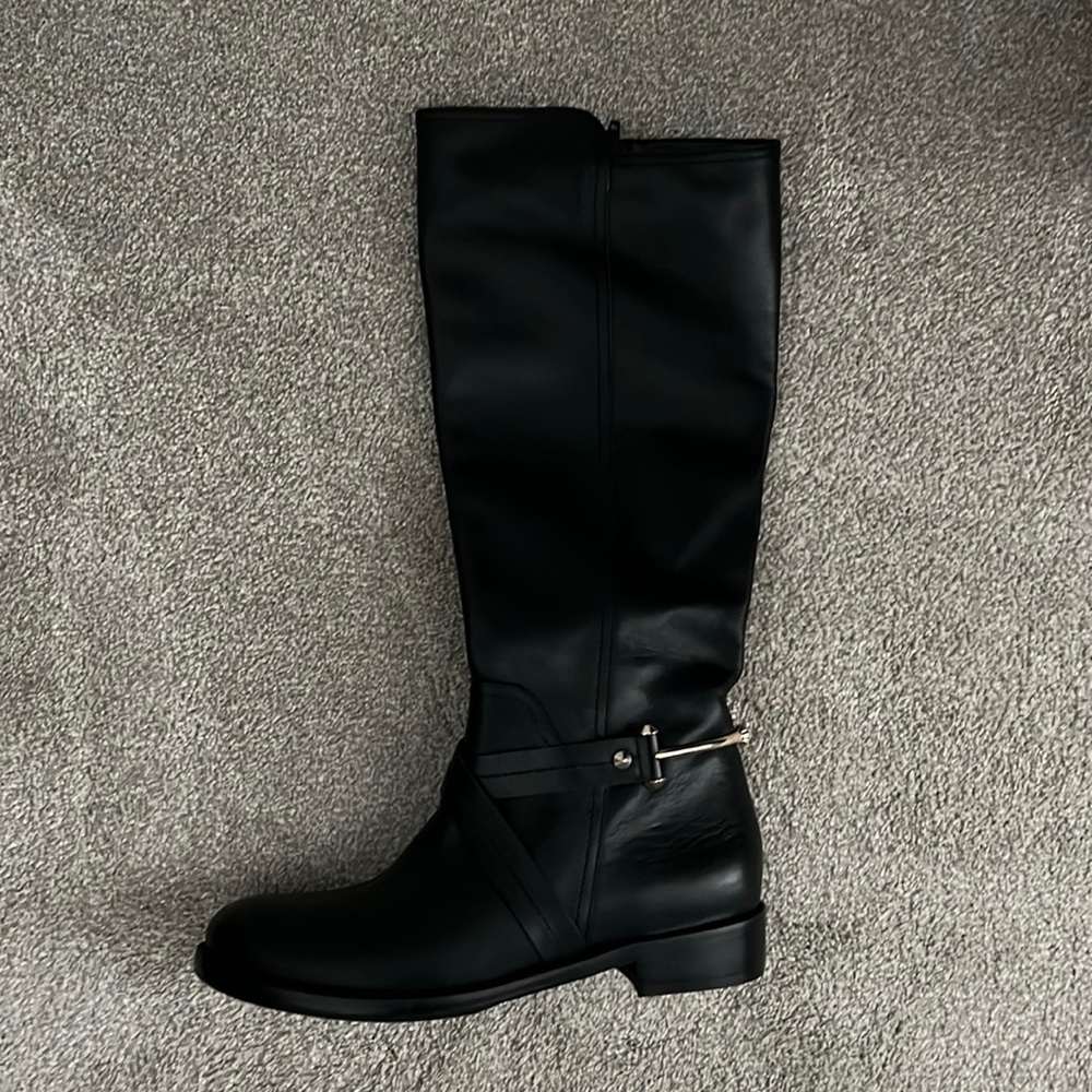 Napoleoni womens black leather boots